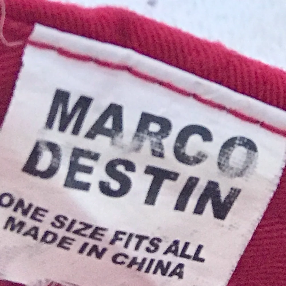 Marco Destin for Fort Meyers Beach Florida AmFlag Adjustable Red Baseball Cap